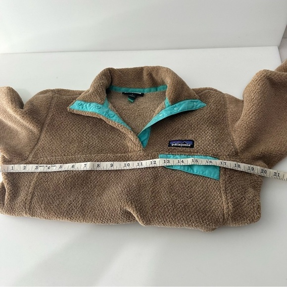 Patagonia Women’s Brown Teal Fleece Polartec Jacket Size Small - Picture 2 of 5